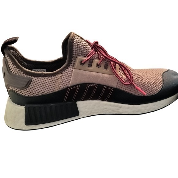Adidas NMD R1 Adventure Men's Running Shoes Sneaker Tan Red Size 10 - Picture 9 of 12